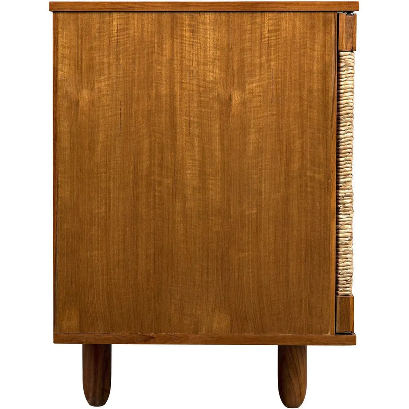 Brook Teak Wood Sideboard With 4 Doors Sideboards LOOMLAN By Noir