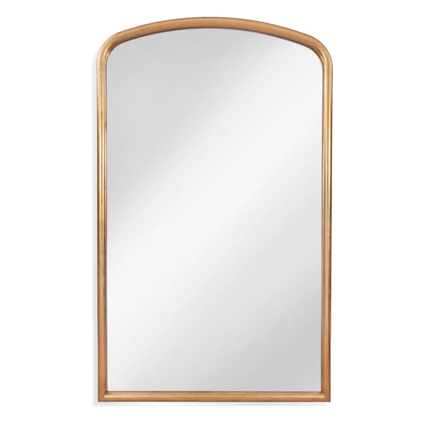 Brookings Metal Gold Vertical Floor Mirror Floor Mirrors LOOMLAN By Bassett Mirror