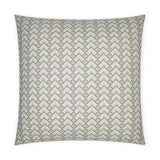 Brookland Twine Grey Ivory Large Throw Pillow With Insert Throw Pillows LOOMLAN By D.V. Kap