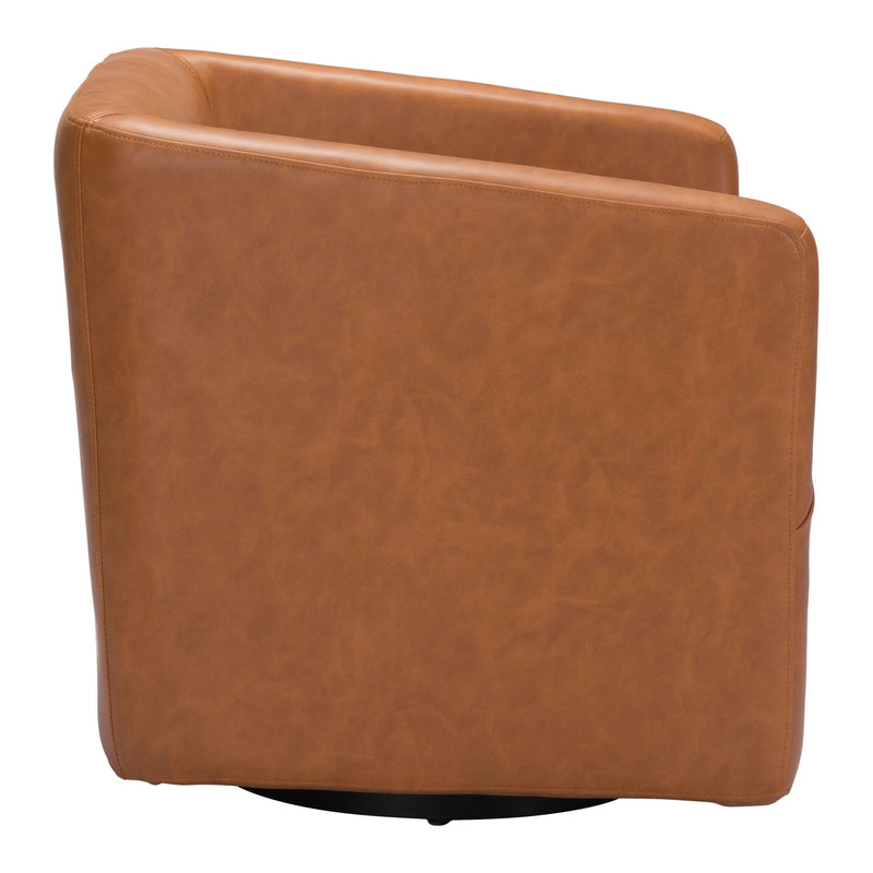 Brooks Accent Chair Brown Club Chairs LOOMLAN By Zuo Modern