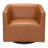 Brooks Accent Chair Brown Club Chairs LOOMLAN By Zuo Modern