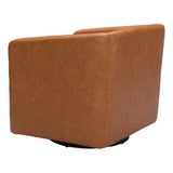 Brooks Accent Chair Brown Club Chairs LOOMLAN By Zuo Modern