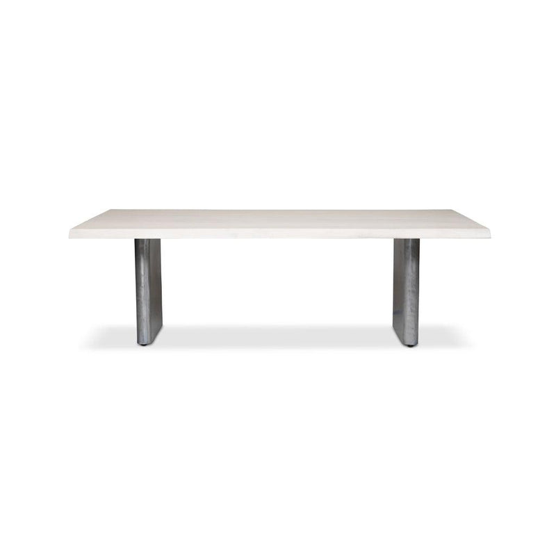 Brooks Cast Slab Base Rectangular Dining Table Dining Tables LOOMLAN By Urbia