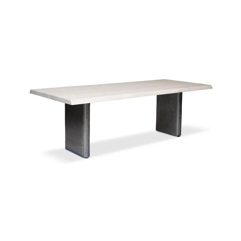 Brooks Cast Slab Base Rectangular Dining Table Dining Tables LOOMLAN By Urbia