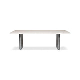 Brooks Cast Slab Base Rectangular Dining Table Dining Tables LOOMLAN By Urbia