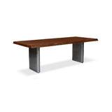 Brooks Cast Slab Base Rectangular Dining Table Dining Tables LOOMLAN By Urbia