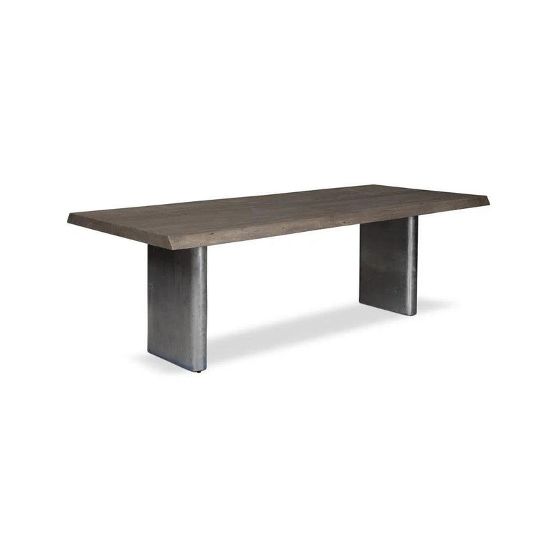 Brooks Cast Slab Base Rectangular Dining Table Dining Tables LOOMLAN By Urbia