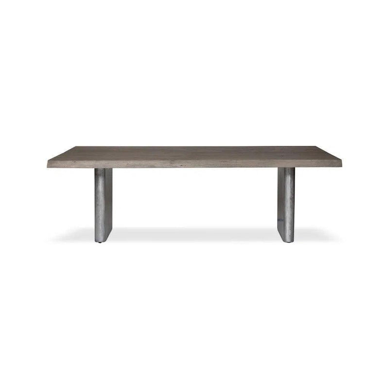 Brooks Cast Slab Base Rectangular Dining Table Dining Tables LOOMLAN By Urbia