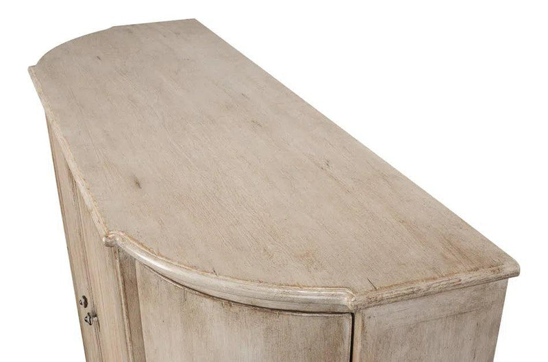 Brooks Demilune Stone Grey Sideboards LOOMLAN By Sarreid