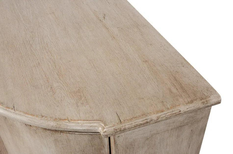 Brooks Demilune Stone Grey Sideboards LOOMLAN By Sarreid