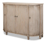 Brooks Demilune Stone Grey Sideboards LOOMLAN By Sarreid