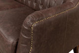 Brooks Leather Tufted 2 Seat Sofa Sofas & Loveseats LOOMLAN By Sarreid