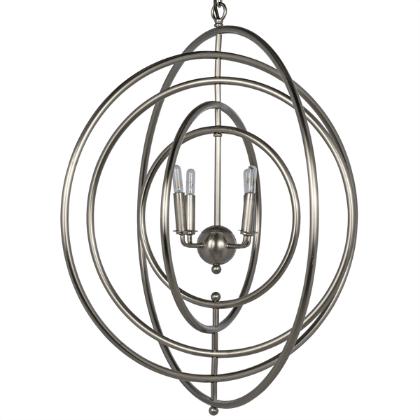 Brooks Metal Pendant With Antique Silver Finish Pendants LOOMLAN By Noir