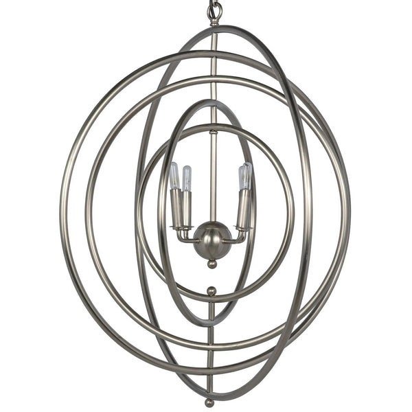 Brooks Metal Pendant With Antique Silver Finish Pendants LOOMLAN By Noir