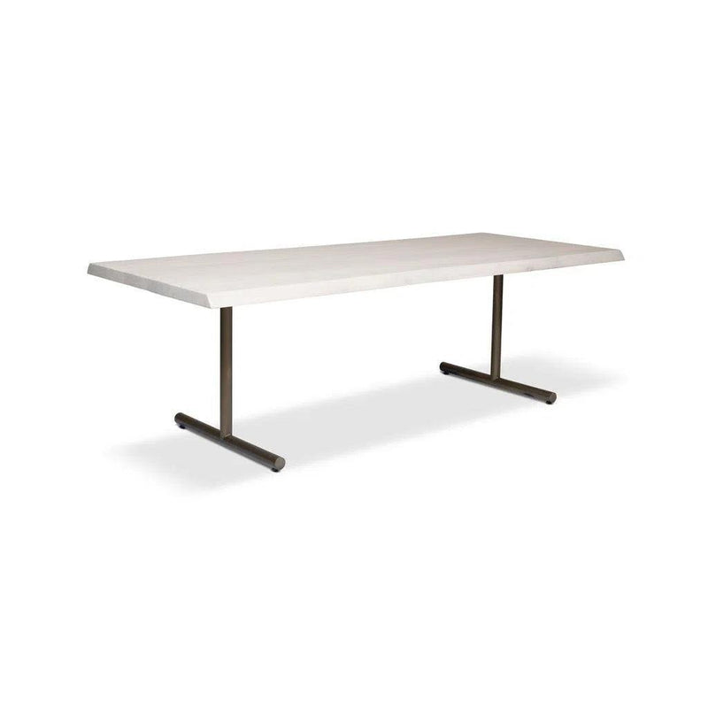 Brooks T Base Wooden Rectangular Dining Table Dining Tables LOOMLAN By Urbia