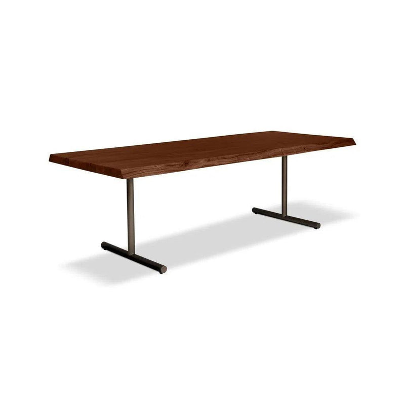 Brooks T Base Wooden Rectangular Dining Table Dining Tables LOOMLAN By Urbia