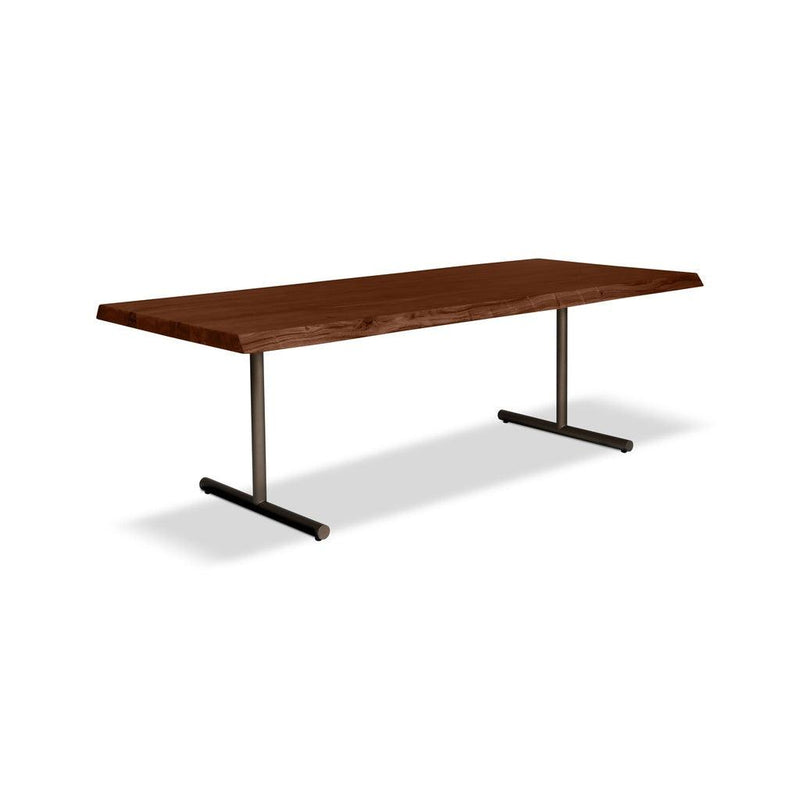 Brooks T Base Wooden Rectangular Dining Table Dining Tables LOOMLAN By Urbia