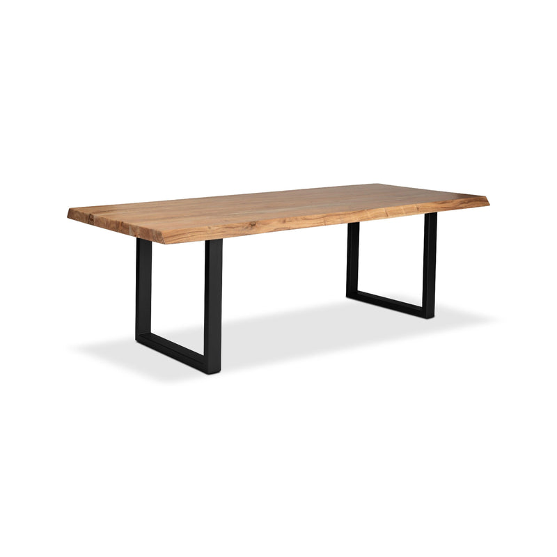 Brooks U Base Wooden Rectangular Dining Table Dining Tables LOOMLAN By Urbia