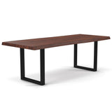 Brooks U Base Wooden Rectangular Dining Table Dining Tables LOOMLAN By Urbia