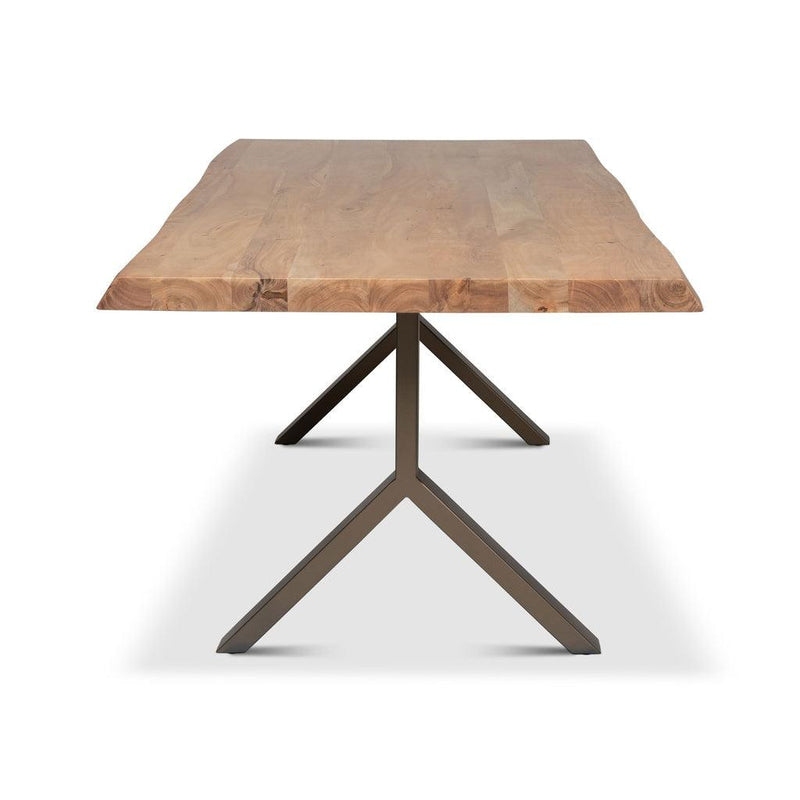 Brooks Y Base Wooden Rectangular Dining Table Dining Tables LOOMLAN By Urbia