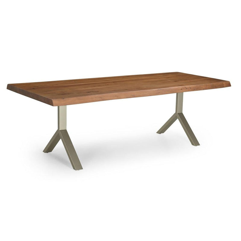 Brooks Y Base Wooden Rectangular Dining Table Dining Tables LOOMLAN By Urbia