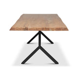 Brooks Y Base Wooden Rectangular Dining Table Dining Tables LOOMLAN By Urbia