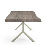 Brooks Y Base Wooden Rectangular Dining Table Dining Tables LOOMLAN By Urbia