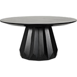 Brosche Dining Table, Hand Rubbed Black Dining Tables LOOMLAN By Noir