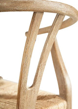 Broomstick Wood Framed Armless Dining Chair