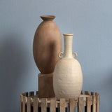 Brown Ceramic Elevated Decorative Vase Vases & Jars LOOMLAN By Jamie Young