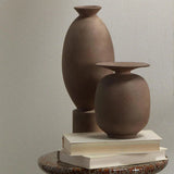 Brown Ceramic Highland Decorative Vase Vases & Jars LOOMLAN By Jamie Young