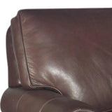 Brown Leather Sofa 3 Seater Leather Couch American Made Sofas & Loveseats LOOMLAN By Uptown Sebastian