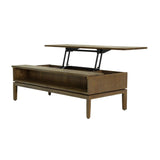 Brown Rectangle Coffee Table Lift Top and Storage Coffee Tables LOOMLAN By LH Imports