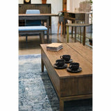 Brown Rectangle Coffee Table Lift Top and Storage Coffee Tables LOOMLAN By LH Imports