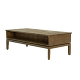 Brown Rectangle Coffee Table Lift Top and Storage Coffee Tables LOOMLAN By LH Imports