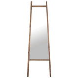 Brown Rectangle Floor Mirror Wood Frame D-Bodhi Collection Floor Mirrors LOOMLAN By LH Imports