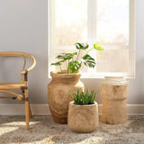 Brown Solid Wood End Table Yucca Side Tables LOOMLAN By Jamie Young