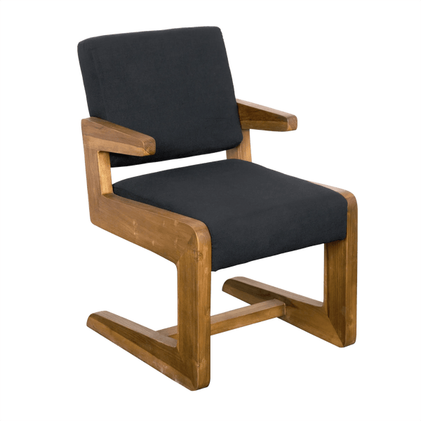 Bruce Teak Wood Arm Chair Club Chairs LOOMLAN By Noir