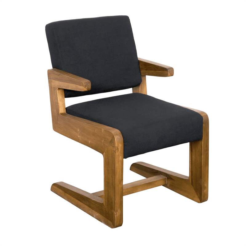 Bruce Teak Wood Arm Chair Club Chairs LOOMLAN By Noir