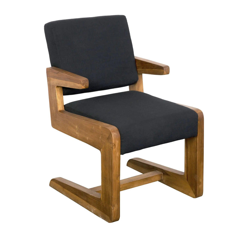 Bruce Teak Wood Arm Chair Club Chairs LOOMLAN By Noir