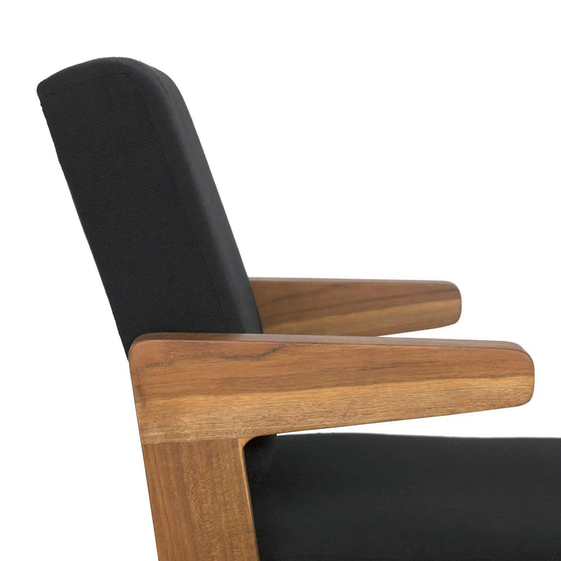 Bruce Teak Wood Arm Chair Club Chairs LOOMLAN By Noir