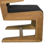 Bruce Teak Wood Arm Chair Club Chairs LOOMLAN By Noir