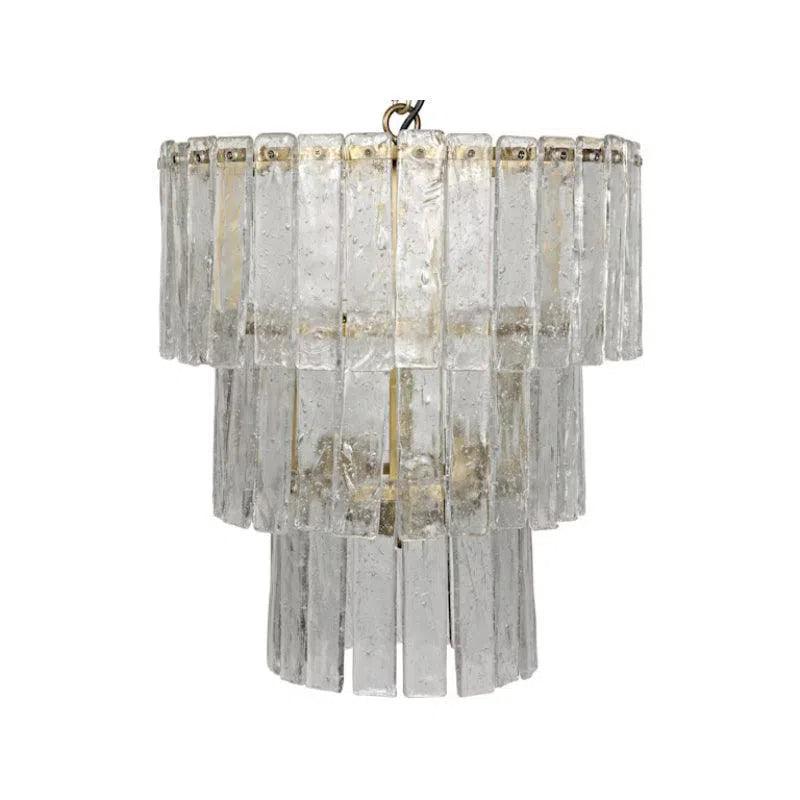 Bruna Metal Small Chandelier With Brass Finish Chandeliers LOOMLAN By Noir