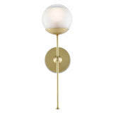 Brushed Brass Montview Wall Sconce Wall Sconces LOOMLAN By Currey & Co