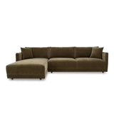 Bryn Polyester Upholstered Sectional Left Modular Sofas LOOMLAN By Moe's Home