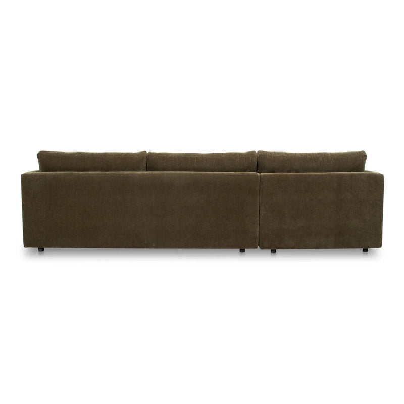 Bryn Polyester Upholstered Sectional Left Modular Sofas LOOMLAN By Moe's Home