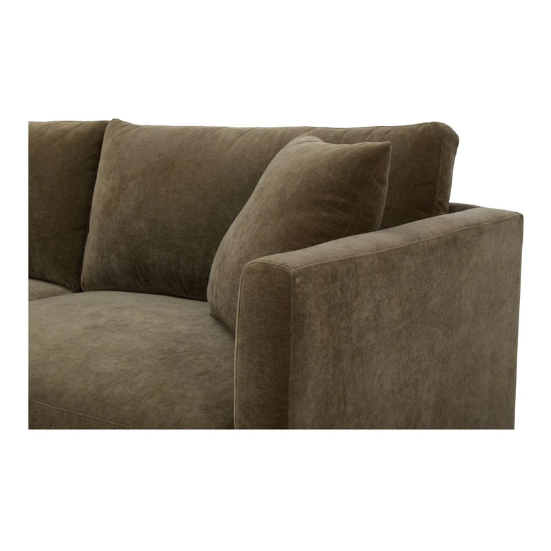 Bryn Polyester Upholstered Sectional Left Modular Sofas LOOMLAN By Moe's Home