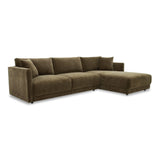 Bryn Polyester Upholstered Sectional Left Modular Sofas LOOMLAN By Moe's Home