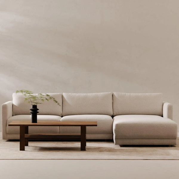 Bryn Polyester Upholstered Sectional Right Modular Sofas LOOMLAN By Moe's Home