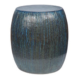 Bud Stool/Accent Table - Blue Outdoor End Table Outdoor Stools LOOMLAN By Seasonal Living